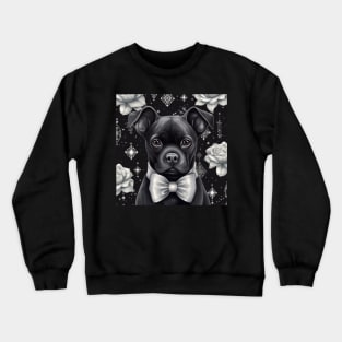 Black Staffy puppy Crewneck Sweatshirt